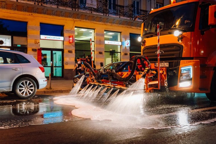Nagytakarítás zajlik Marosvásárhely központjában