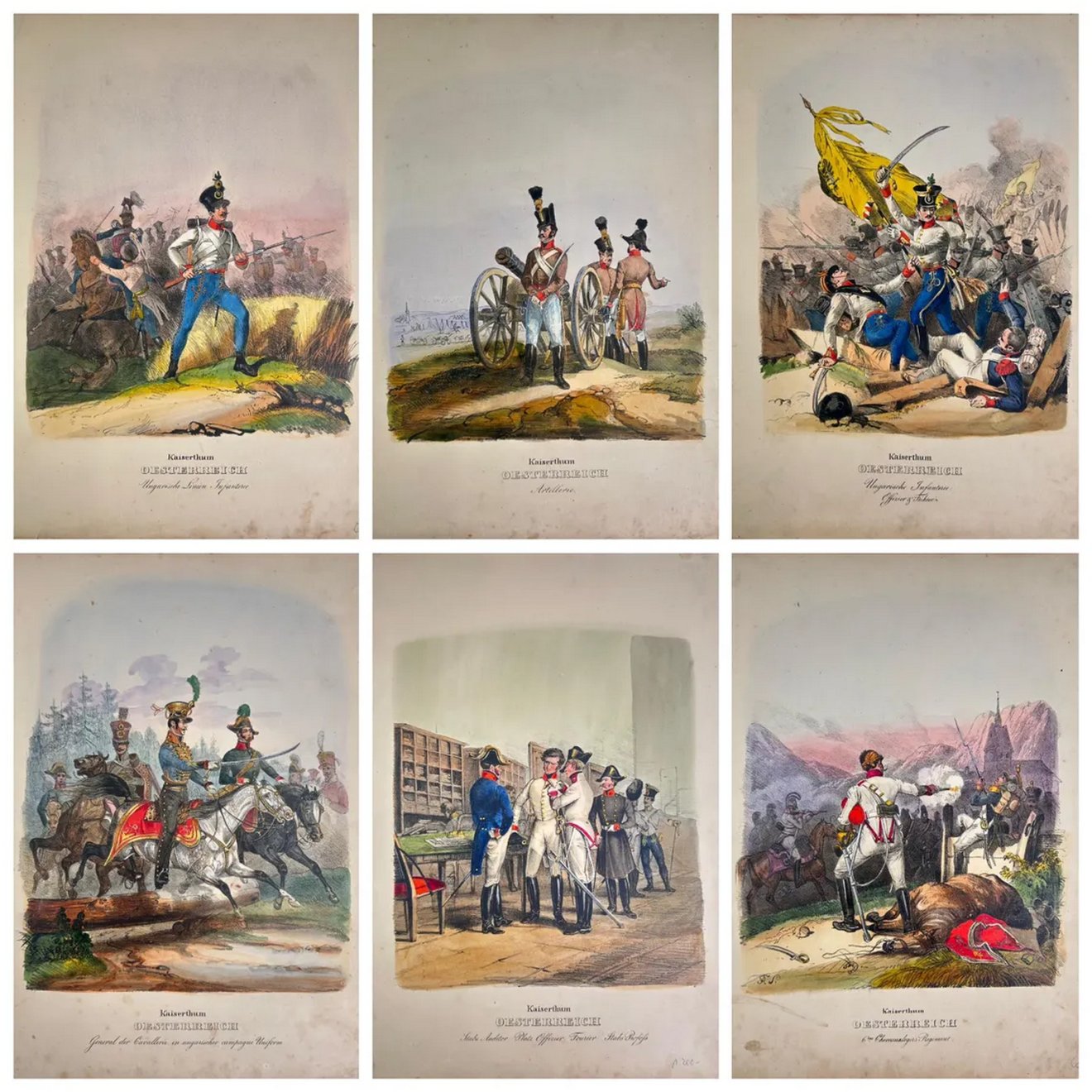 A császári hadsereg fegyvernemei 1838-ban