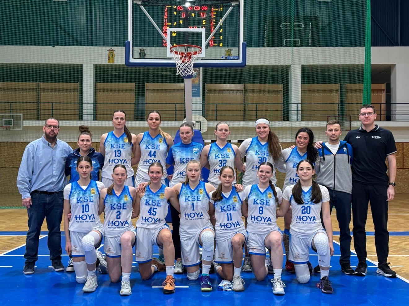 A felsőházba jutott kék-fehérek •  Fotó: KSE Basket