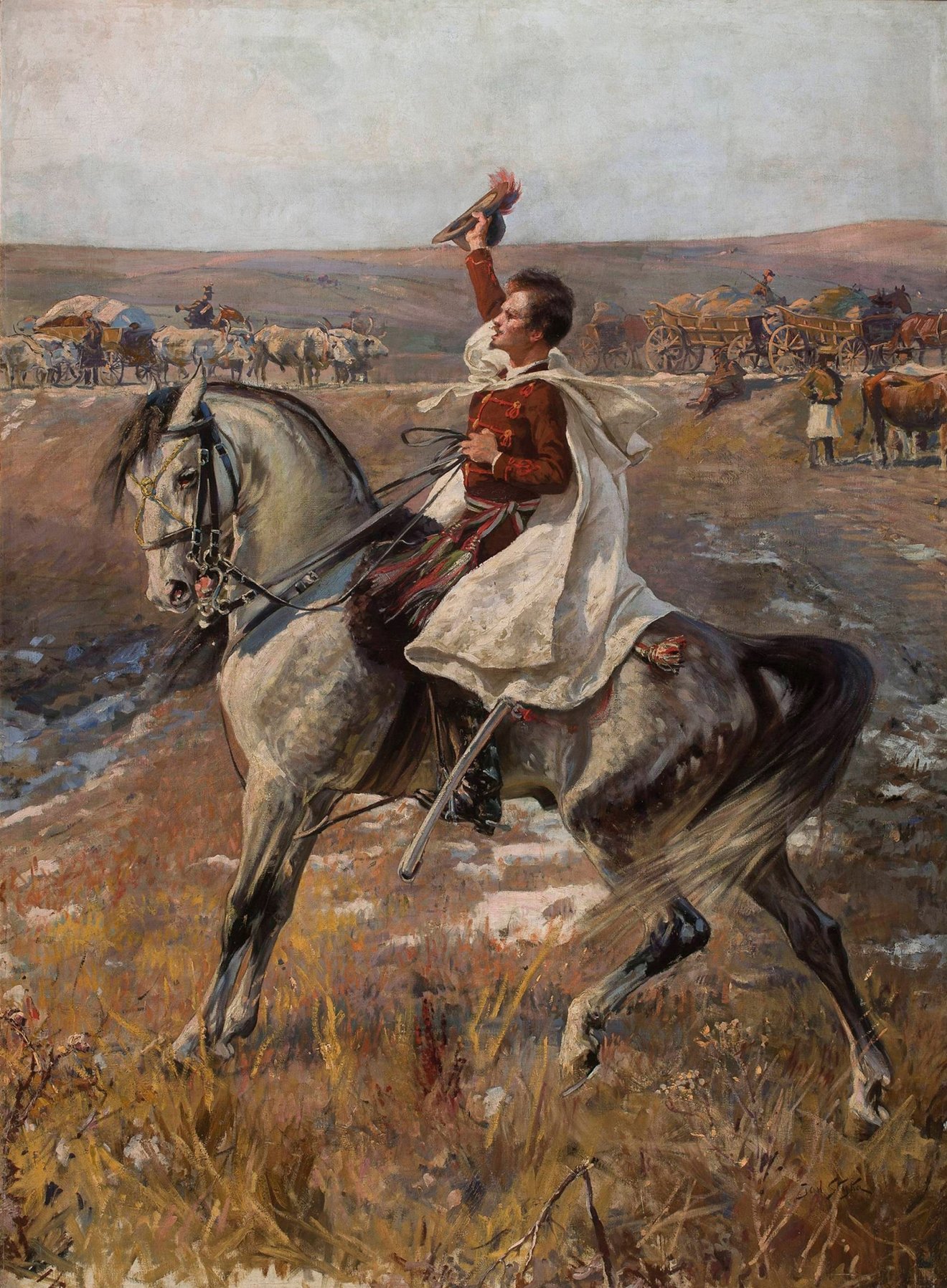Petőfi a nagyszebeni csatában (részlet)