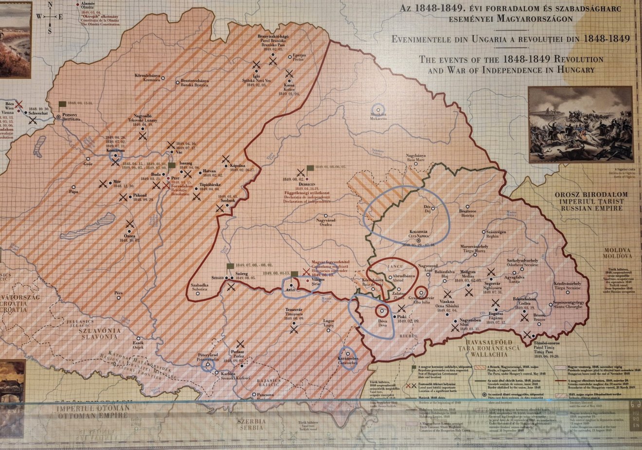 A szabadságharc eseményei Magyarországon