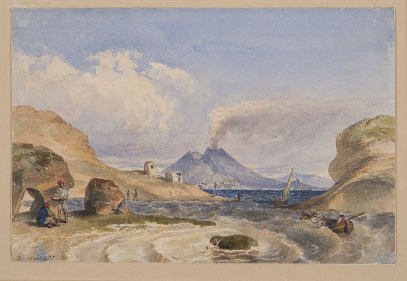 Barabás Miklós: A Vezúv Capri szigetéről (1835)