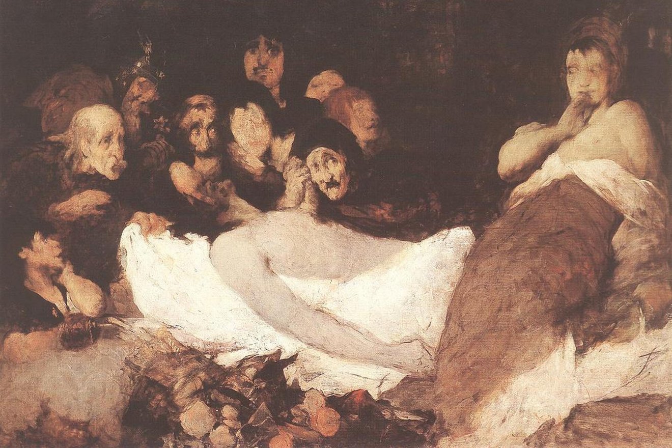 Gyárfás Jenő: Tetemrehívás (vázlat, 1879)