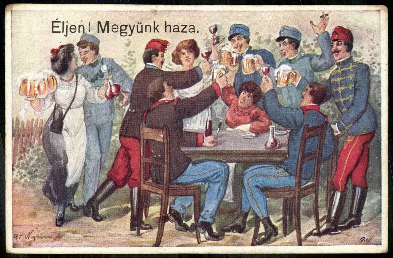•  Fotó: Képeslap az első világháború idejéből