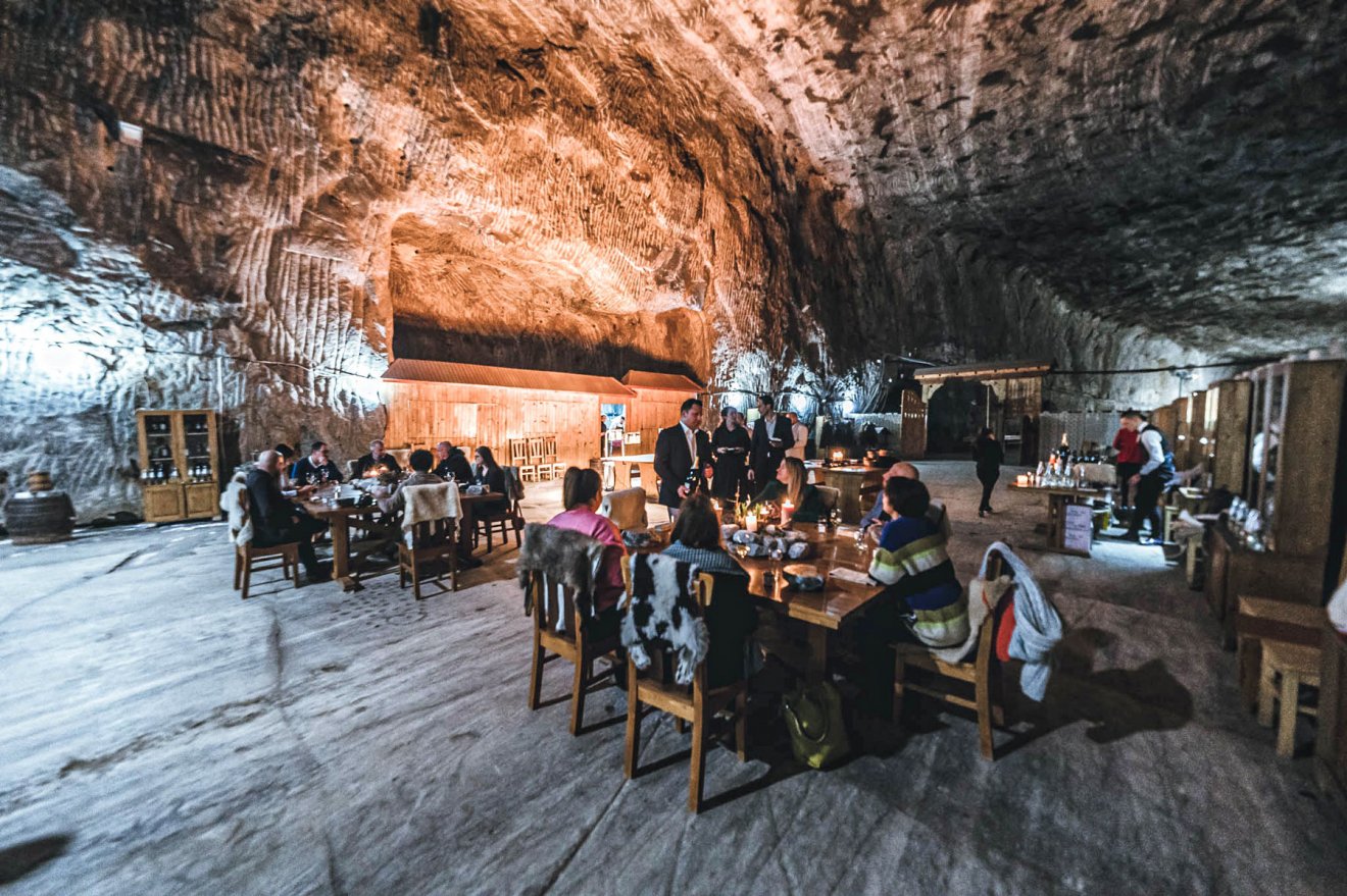 A Taste of Transylvania 2022-ben szervezte az ország első Michelin-csillagos vacsoráját, aminek szintén a Parajdi Sóbánya adott otthont •  Fotó: Taste of Transylvania