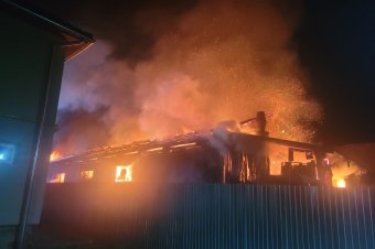 Lángokba borult egy asztalosműhely Csíkszentkirályon