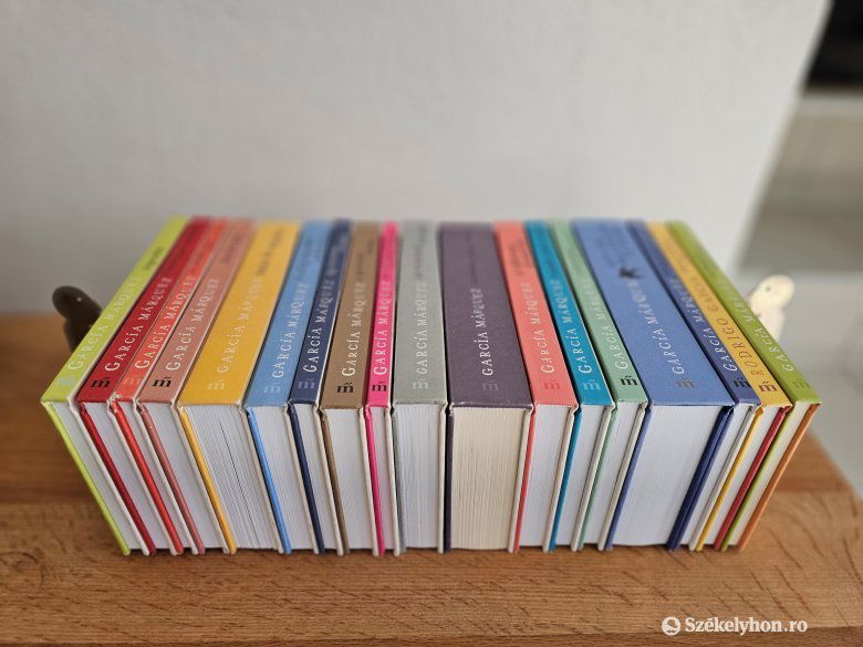 A Magvető kiadónál megjelent Márquez-könyvek •  Fotó: Kozán István