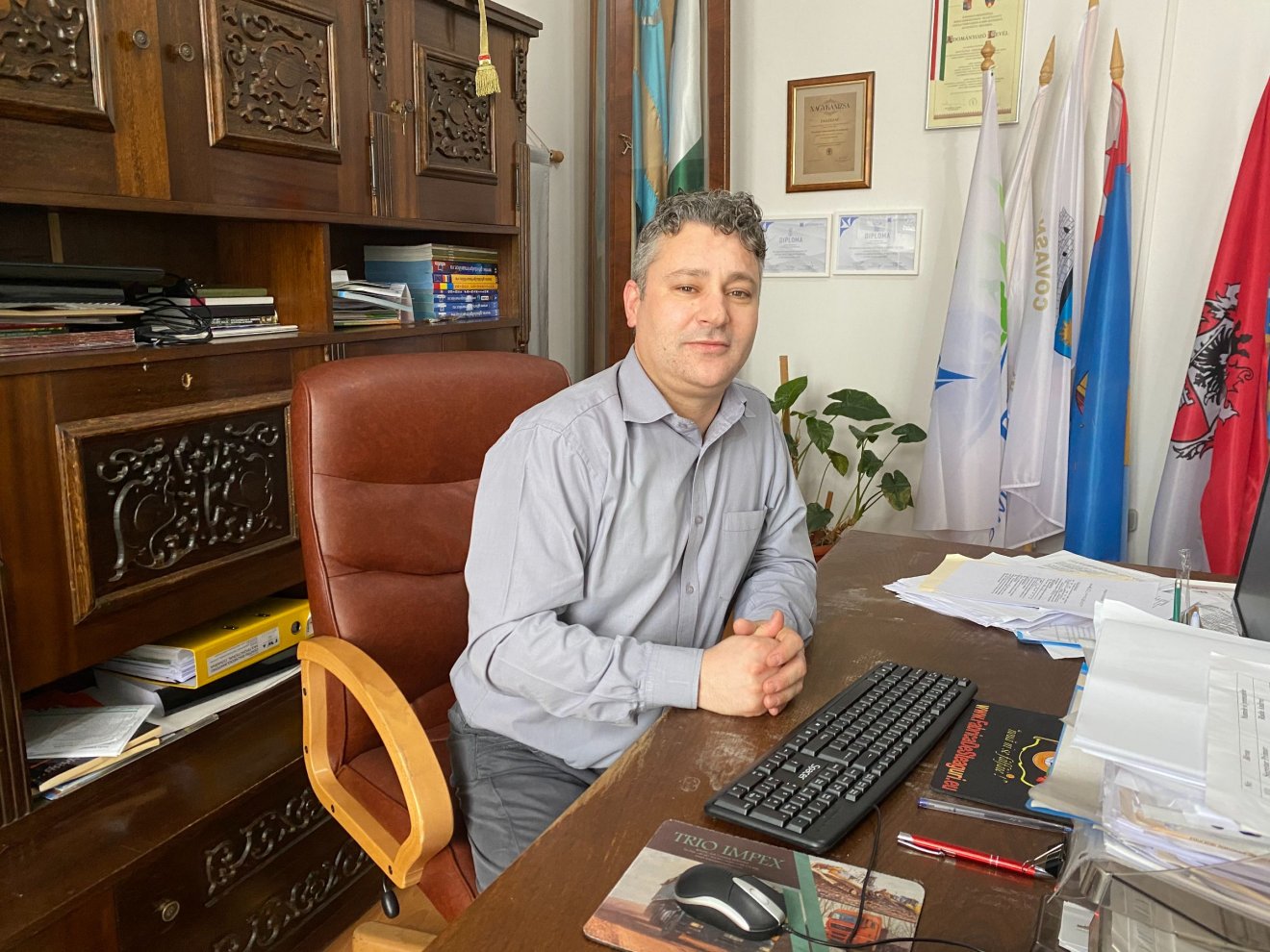 Gyerő József polgármester számos tervvel indítja az évet •  Fotó: Szabó Barbara