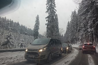 Nehézkes a közlekedés a Bucsin-tetőn