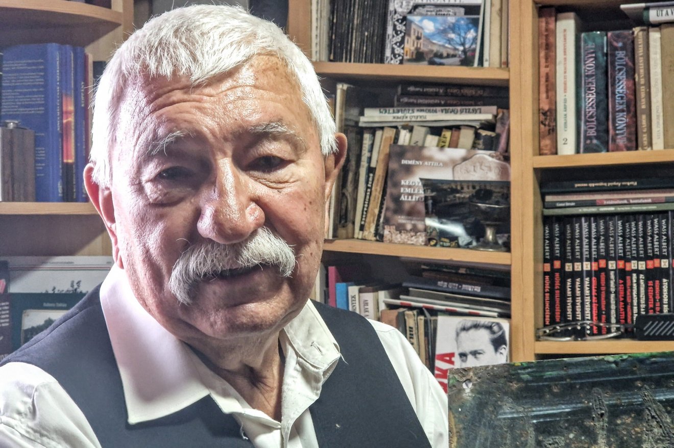 V. Laczkó Áron évtizedeken át kereste édesapja végső nyughelyét •  Fotó: Kocsis Károly