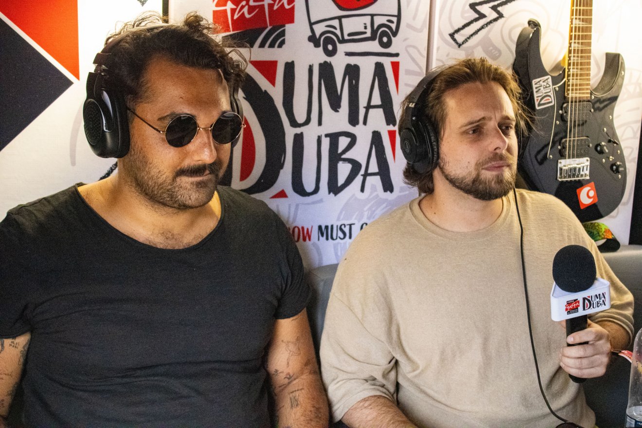 Vendég volt ugyanakkor a Bárány Bence (jobbra), a Vates márka társalapítója és dr. Farkas Levente András jogász, Tik-Tok sztár is •  Fotó: Rádió GaGa