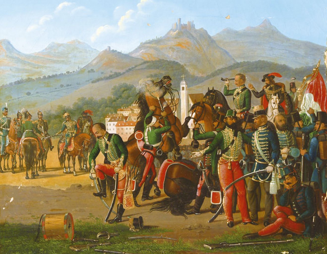 A világosi fegyverletétel •  Fotó: Ismeretlen festő (19. század második fele)
