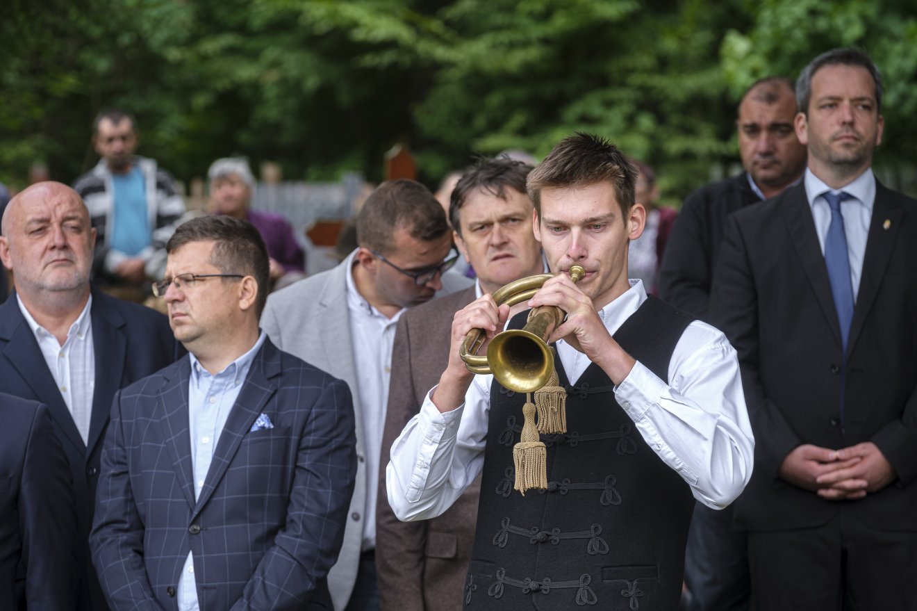 Szép Szilamér 3 éve elfújta vele a Magyar Királyi Honvédség takarodóját •  Fotó: Veres Nándor