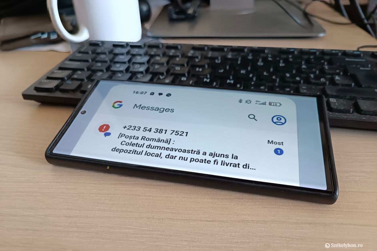 Egy átveréses üzenet, aminek nem szabad bedőlni •  Fotó: Székelyhon