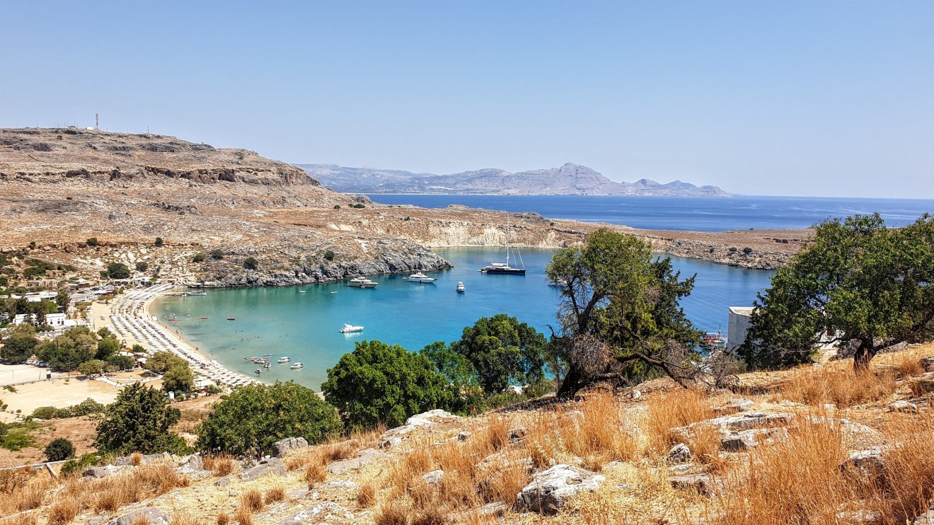 Lindos egyik strandja •  Fotó: Kocsis Károly