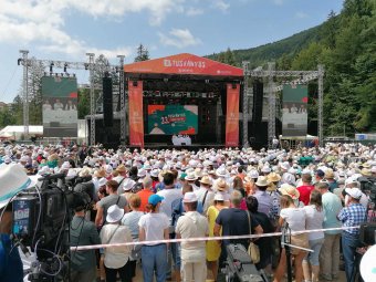 Megérkezett Tusványosra Orbán Viktor