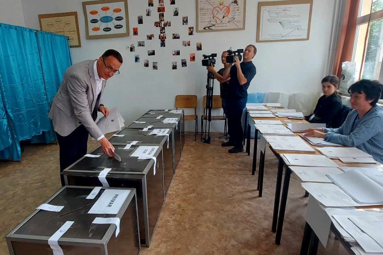 Nagy Zoltán a szentmise után szavazott, neki már sorba kellett állnia