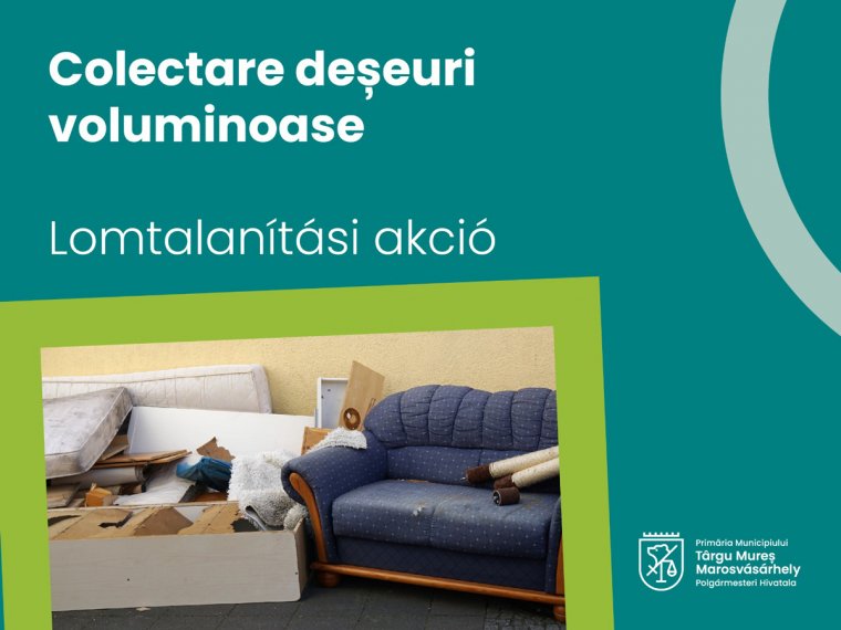 Folytatódik a lomtalanítás Marosvásárhelyen!