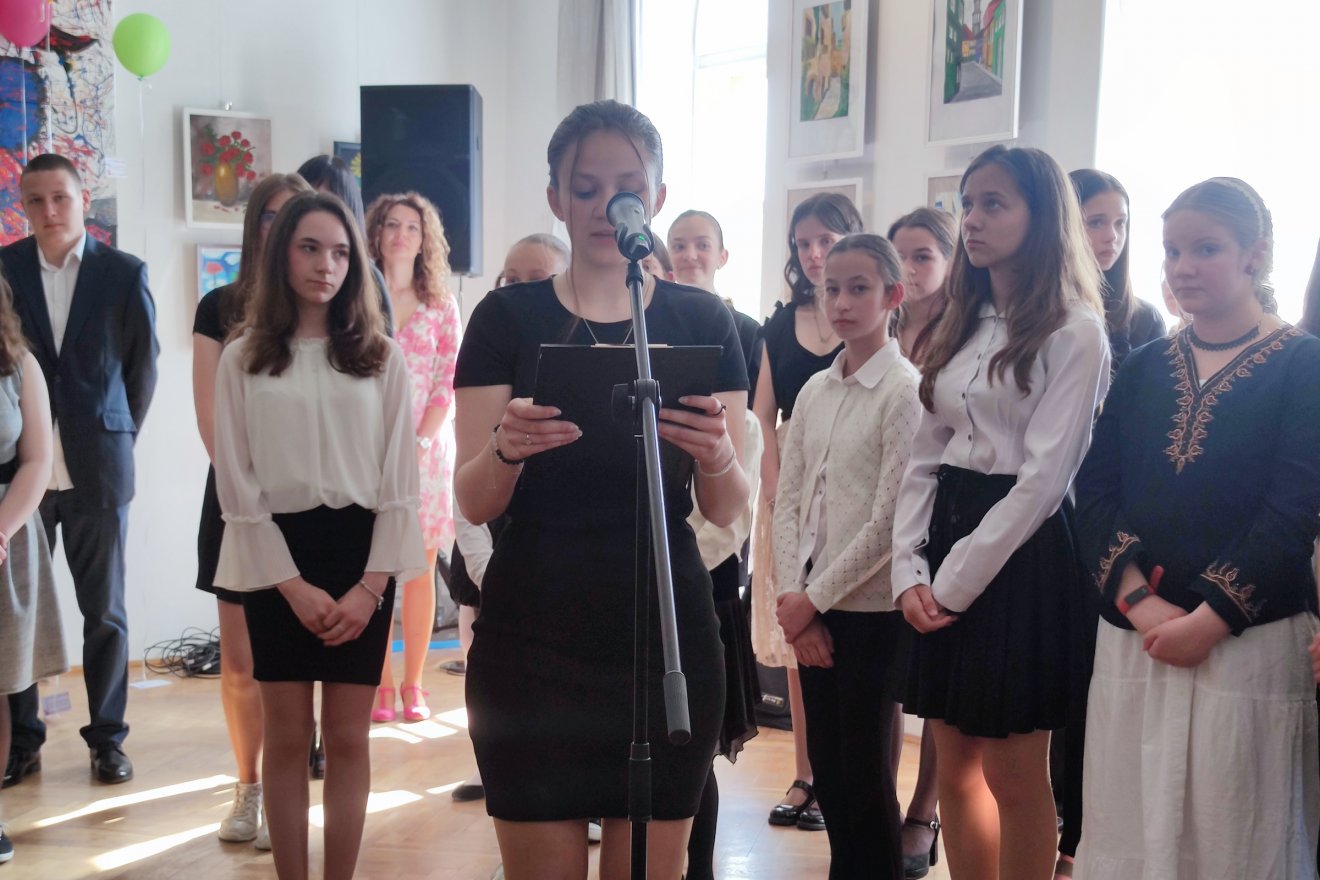 A végzősök nevében Bejan Hanna búcsúzott •  Fotó: Farkas Áron