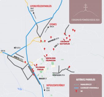 Térképeken mutatjuk a csíkszeredai útlezárásokat