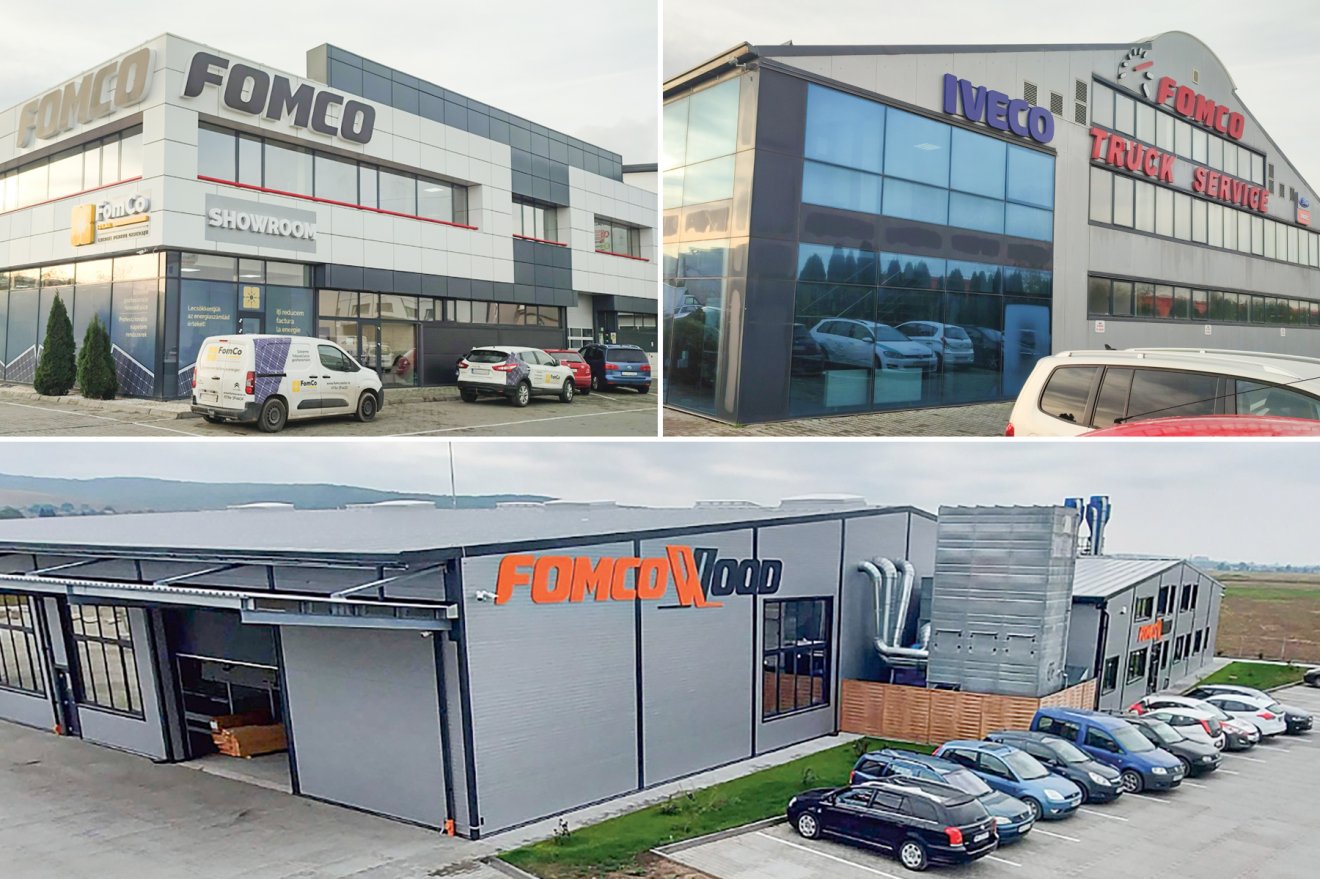 A Fomco telephelyei Maroskeresztúron •  Fotó: Fomco Group