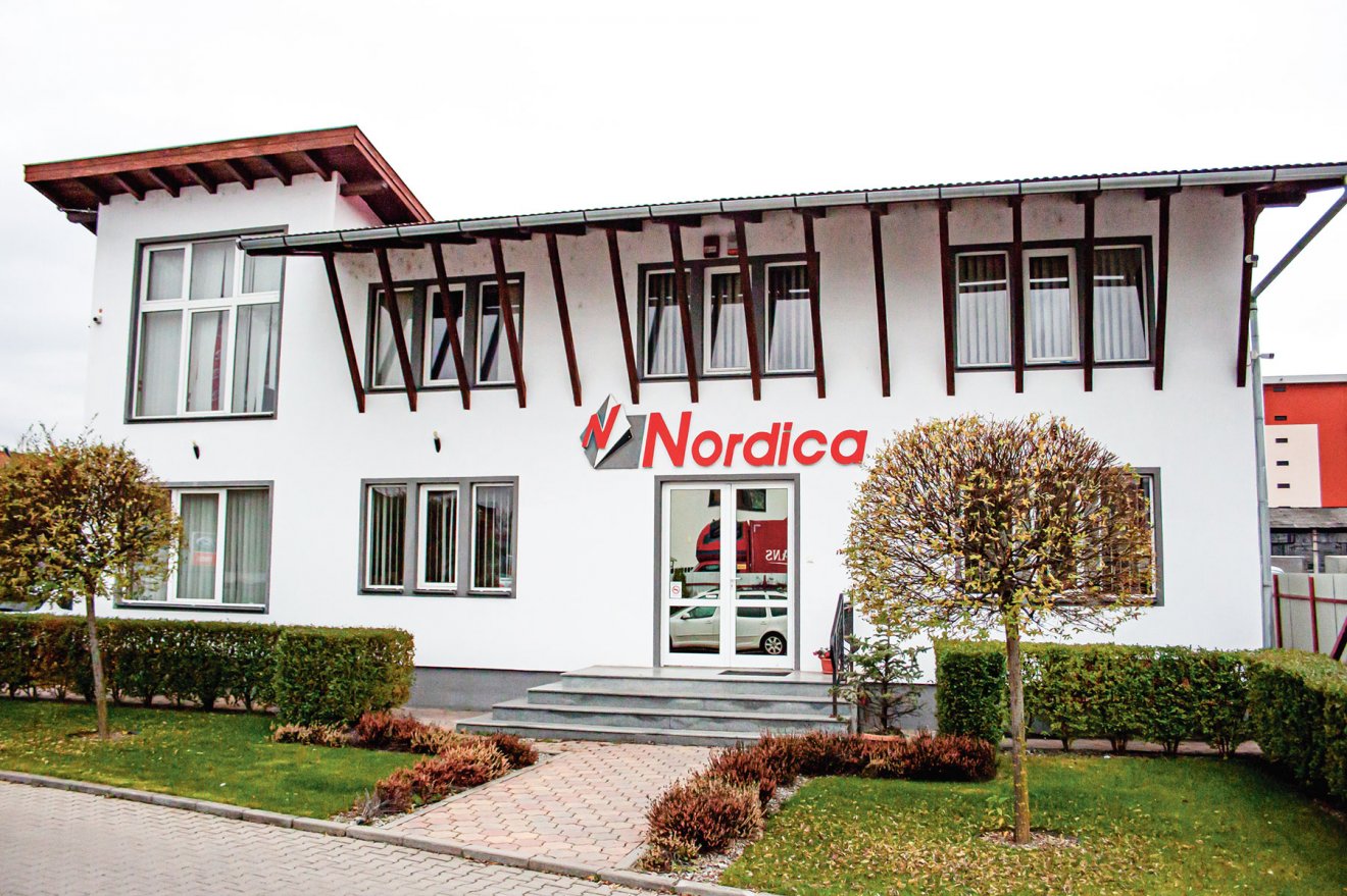 A Nordica főhadiszállása a székelyudvarhelyi Fások utcában •  Fotó: Nordica