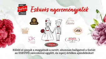 Esküvős nyereményjáték a Rádió GaGán