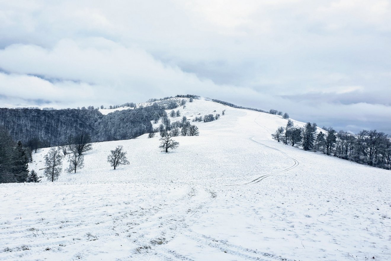A Bodok-tető 2020 decemberében... •  Fotó: Kocsis Károly