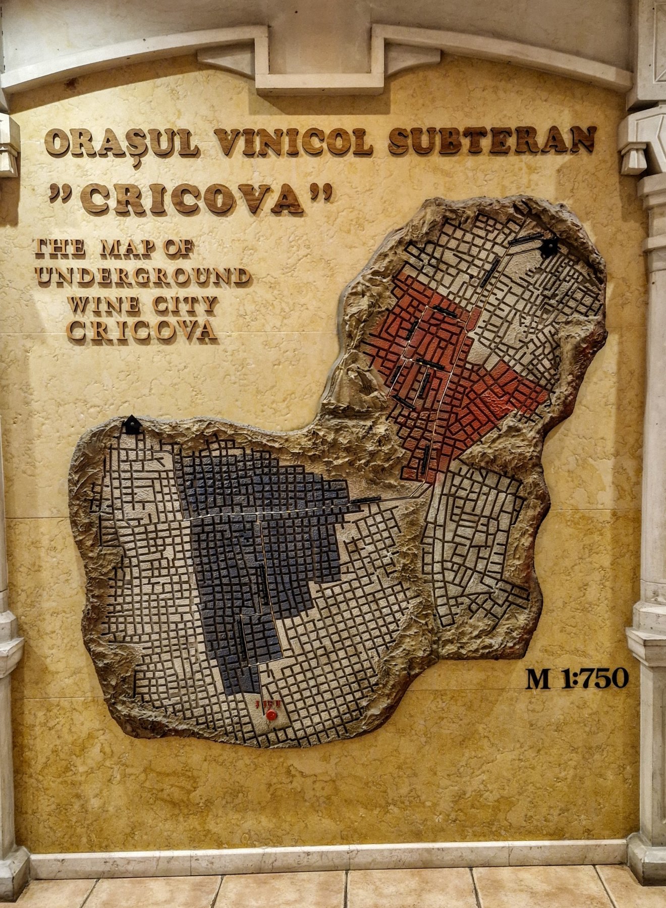 A földalatti város makettje •  Fotó: Kocsis Károly