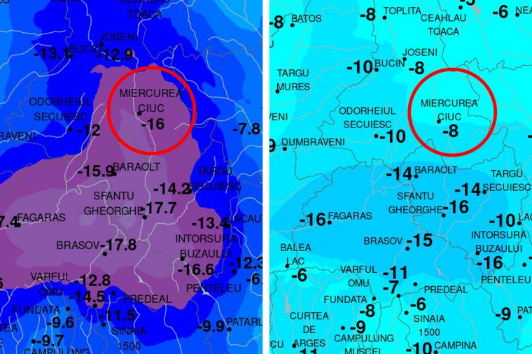 Hatalmas enyhülés: feleakkora lett a fagy pár óra alatt Csíkszeredában