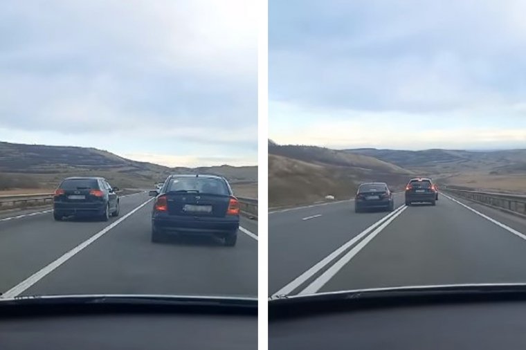 Előzés záróvonalon – van, aki „duplán” türelmetlen