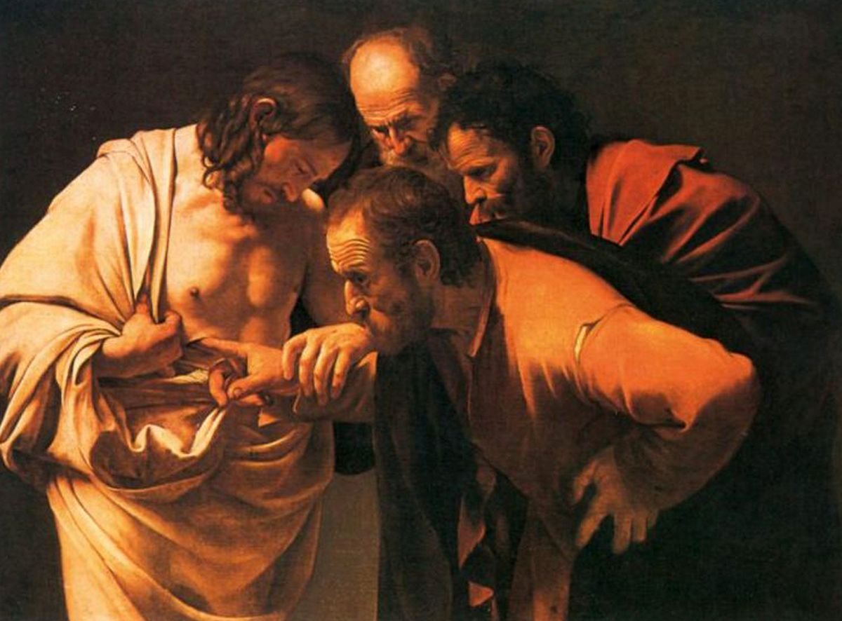 Caravaggio A hitetlen Tamás című műve •  Fotó: Romkat.ro