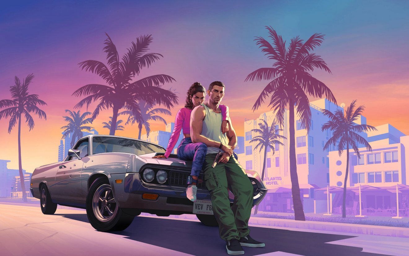 Hivatalos promóanyagon a 2025-ben érkező GTA VI főszereplői. Talán még egy játékot sem előzött meg ekkora várakozás, mint ezt •  Fotó: Rockstar Games