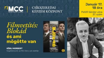 A Blokád forgatókönyvírójával lehet találkozni Csíkszeredában és Sepsiszentgyörgyön