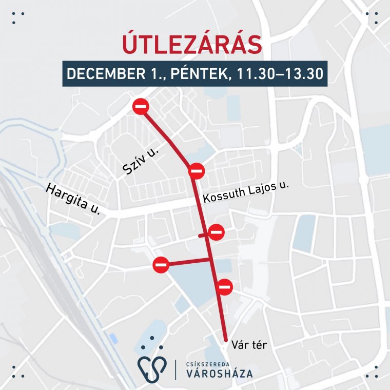 Útlezárások Csíkszeredában a december elsejei ünnepség apropóján