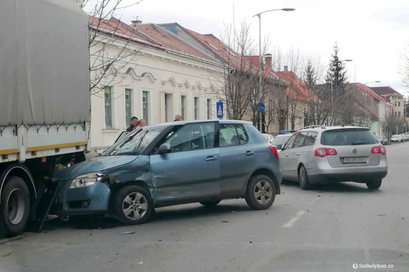 Baleset a csendőrségnél •  Fotó: Székelyhon