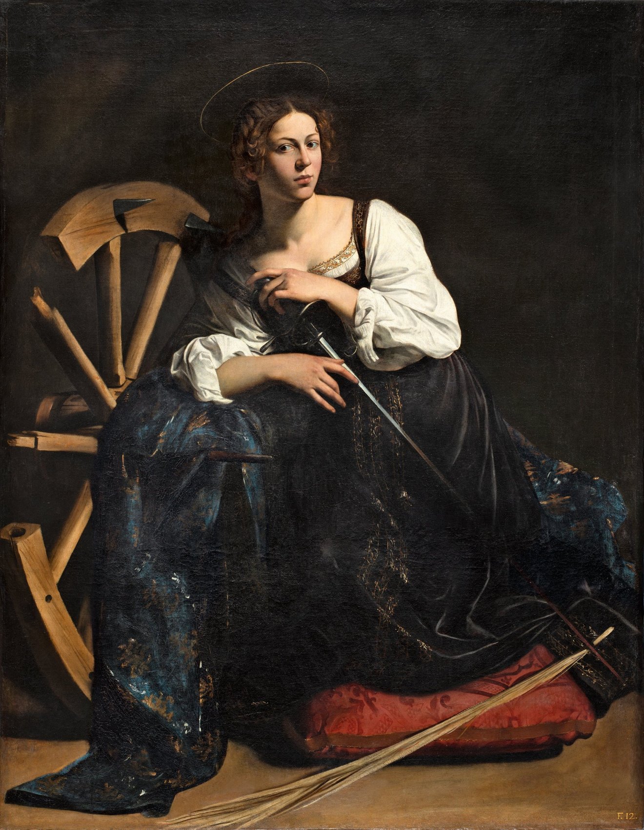 Alexandriai Szent Katalin Caravaggio festményén •  Fotó: Museo National Thyssen–Bornemisza, Madrid