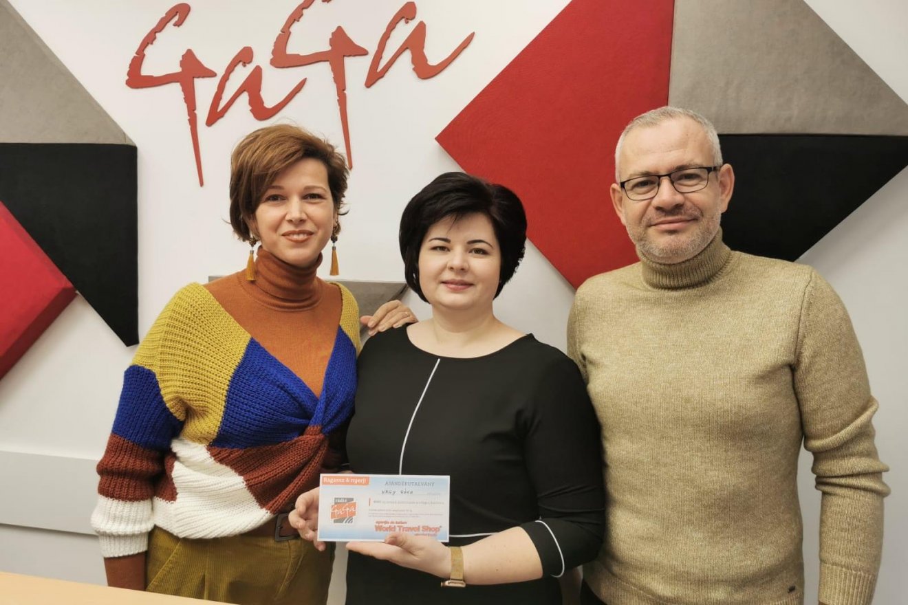 A 8000 lejes álomutazást a marosvásárhelyi Nagy Réka nyerte •  Fotó: Rádió GaGa