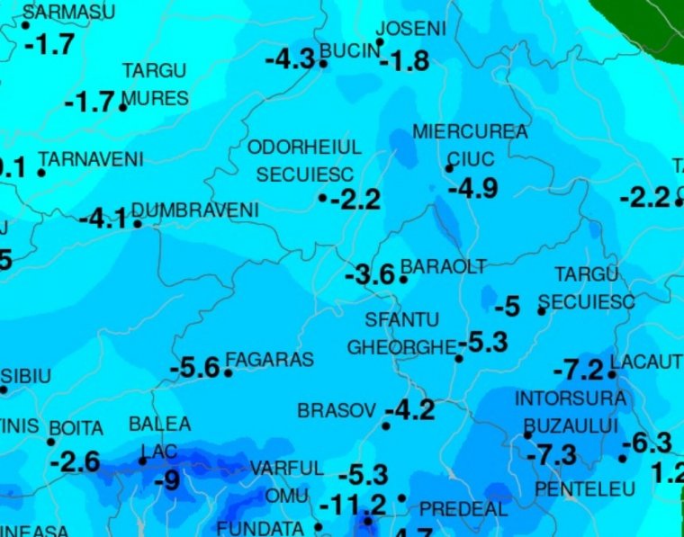 „Befagyott” Székelyföld és az ország nagyrésze
