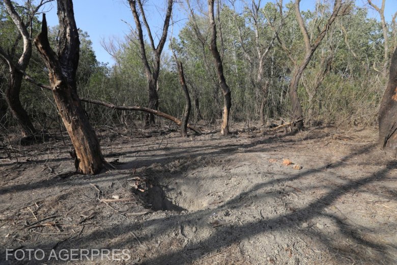 Román területre zuhantak törmelékdarabok az Ukrajna elleni orosz dróntámadás után a védelmi tárca szerint