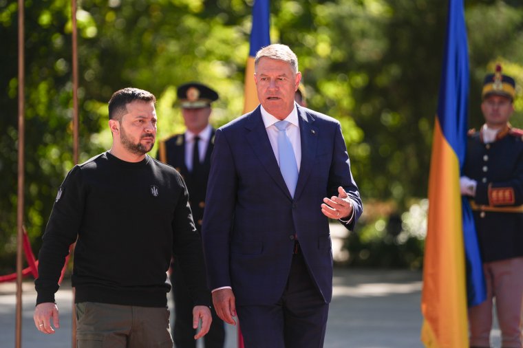 Köszönetet mondott Zelenszkij Iohannisnak Ukrajna támogatásáért