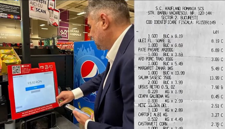 100 lejből be tudott vásárolni a kormányfő – ezeket vette Ciolacu