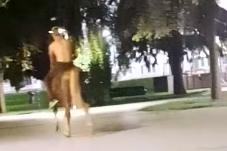Sepsiszentgyörgy központjában lovagolt, ezer lejébe került a „performansz”