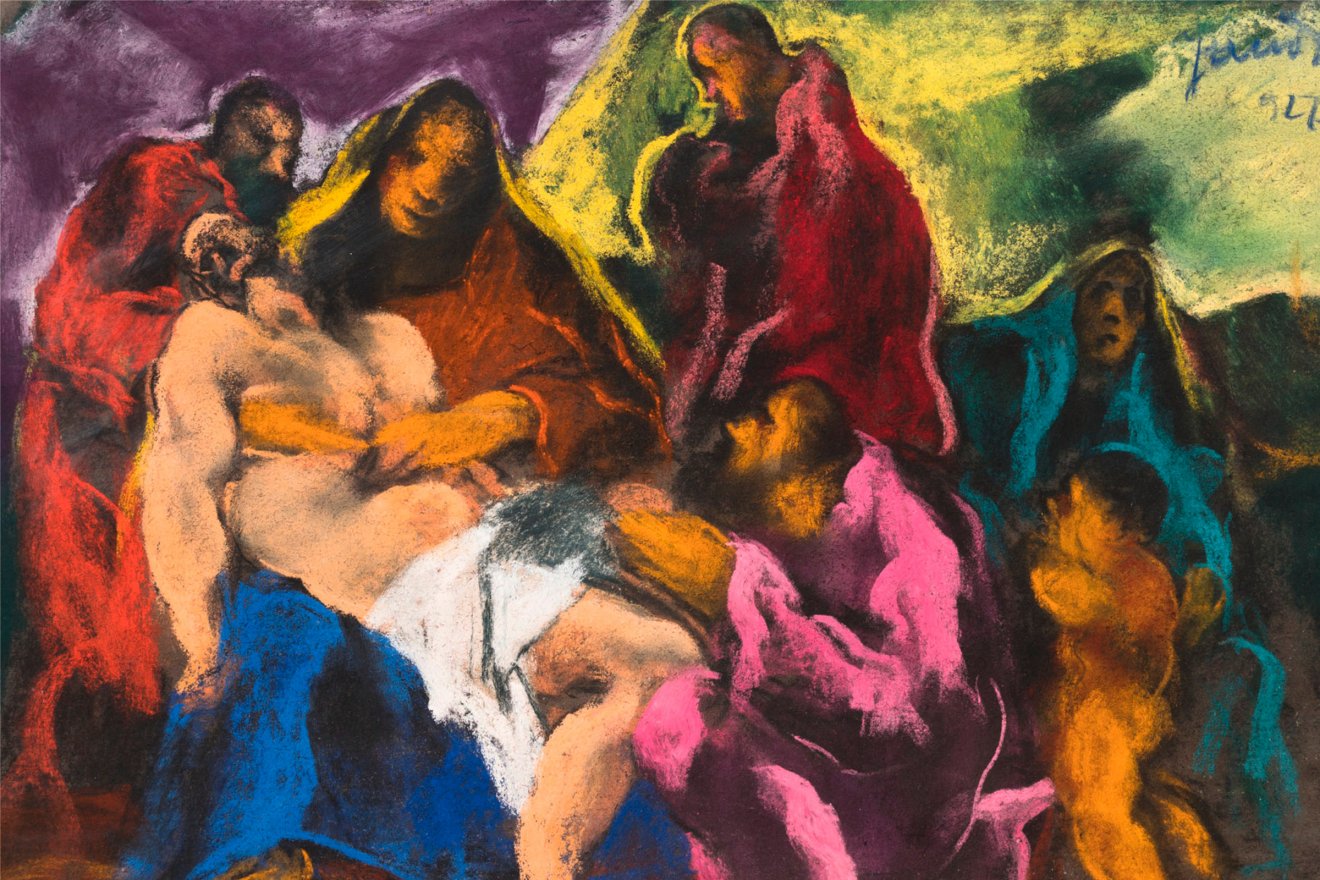 Jándi Dávid: Piéta (1927) •  Fotó: Bachner András gyűjteménye