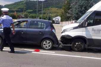 Három autó szaladt egymásba Székelyudvarhely kijáratánál