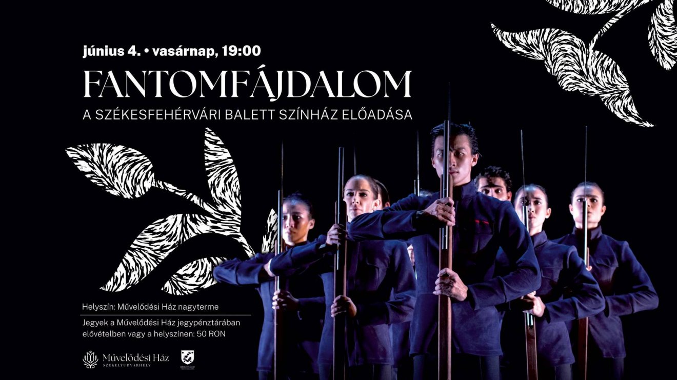 Az előadás plakátja. Minden érdeklődőt szeretettel várnak a szervezők •  Fotó: Fantomfájdalom – Táncdráma egy felvonásban