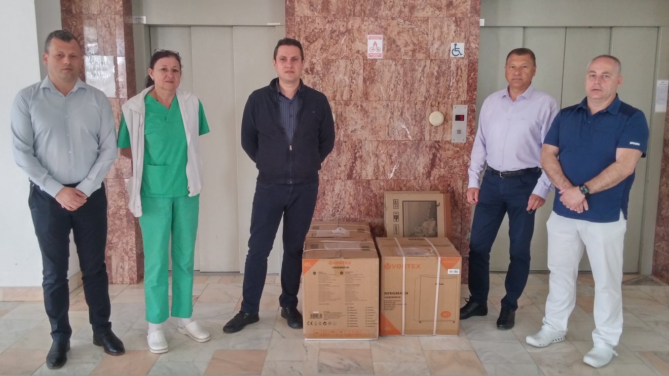 A Biofarm és a kézdivásárhelyi kórház képviselői •  Fotó: Daczó Hodor Barna