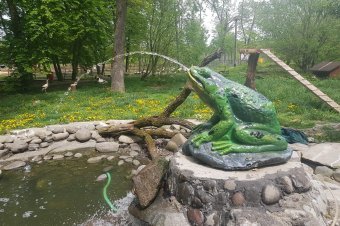 Előkerült az ötven éve elveszett, Szentegyházán öntött béka – újra szökőkút lett belőle a marosvásárhelyi állatkertben