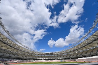 Lenyűgöző képek az épülő budapesti Nemzeti Atlétikai Központról