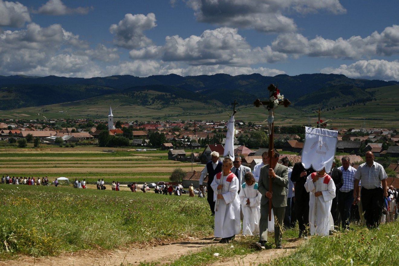 Szent Anna-napi búcsújárás Csíkszenttamás határában, 2014-ben •  Fotó: Balázs Ödön/Székely Kalendárium